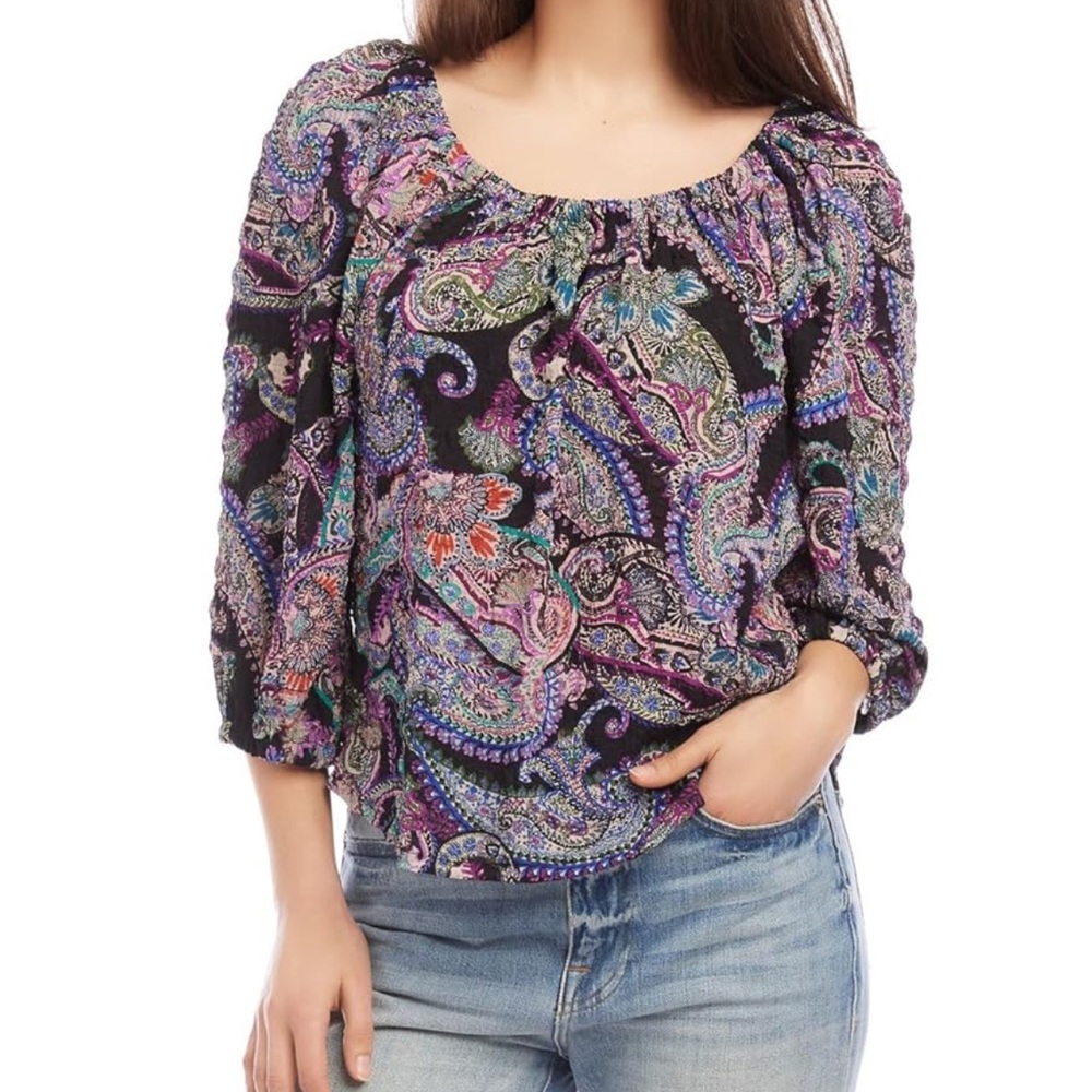 Paisley Print Women's Top New With Tags